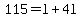 115+=+l+%2B+4l