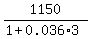 1150%2F%281%2B0.036%2A3%29