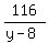 116%2F%28y-8%29