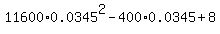 11600%2A0.0345%5E2-400%2A0.0345+%2B+8