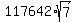 117642%2Asqrt%287%29