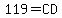 119=CD