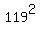 119%5E2