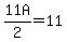 11A%2F2+=11