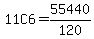 11C6=55440%2F120
