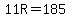 \"11R=185\"