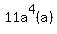11a%5E4%28a%29