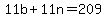 11b%2B11n=209