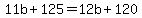 11b%2B125=12b%2B120