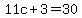 11c%2B3=30