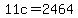 11c=2464