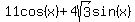 11cos%28x%29+%2B+4sqrt%283%29sin%28x%29