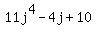 11j%5E4+-+4j+%2B+10