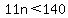 11n++%3C++140