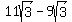 11sqrt%283%29-9sqrt%283%29