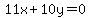 11x%2B10y=0+