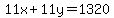 11x%2B11y=1320