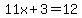 11x%2B3+=+12