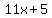 11x%2B5
