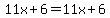 11x%2B6=11x%2B6