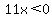 11x%3C0