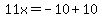 11x=-10%2B10