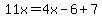 11x=4x-6%2B7