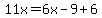 11x=6x-9%2B6