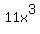 11x%5E3