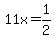 11x+=+1%2F2