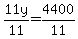 11y%2F11=4400%2F11
