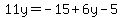 11y=-15%2B6y-5