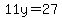 11y=27