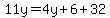 11y=4y%2B6%2B32