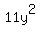 11y%5E2