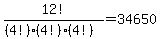 12%21%2F%28%284%21%29%284%21%29%284%21%29%29+=+34650