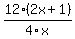 12%282x%2B1%29%2F4x