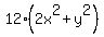 12%282x%5E2+%2B+y%5E2%29