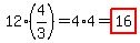 12%284%2F3%29=4%2A4=highlight%2816%29