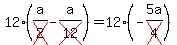 12%28a%2Fcross%282%29-a%2Fcross%2812%29%29=12%28-5a%2Fcross%284%29%29