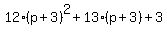 12%28p%2B3%29%5E2%2B13%28p%2B3%29%2B3