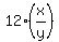 12%28x%2Fy%29