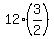 12%2A%283%2F2%29