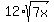 12%2A+sqrt%287x%29+