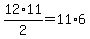 12%2A11%2F2=11%2A6