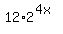 12%2A2%5E%284x%29