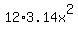 12%2A3.14x%5E2++