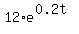 12%2Ae%5E%280.2t%29