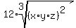 12%2Aroot%283%2C%28x%2Ay%2Az%29%5E2%29