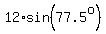 12%2Asin%2877.5%5Eo%29